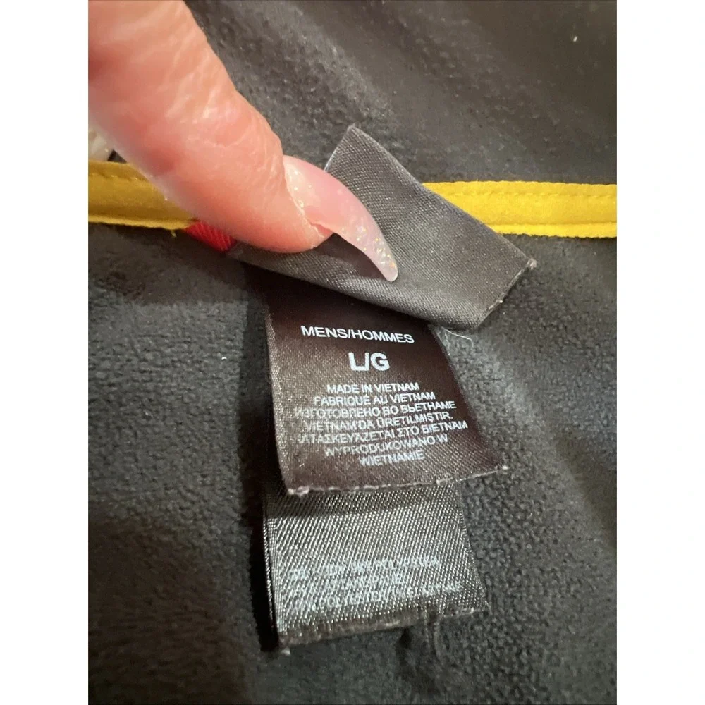 The North Face Men's Pull-Over Jacket -‎ Vintage Yellow & Gray -large 474